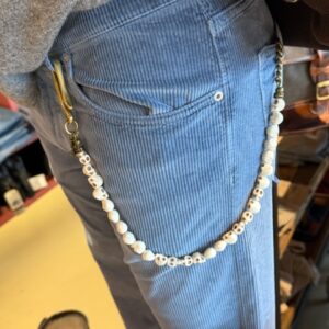 Wallet Chain White Skull